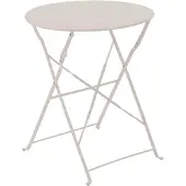 Oviala Table pliante en acier beige clair - Annecy