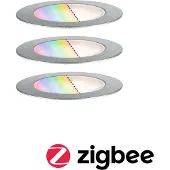 Paulmann Plug & Shine LED encastré de sol Floor, set de 3 pièces