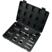YATO Jeu d'outils de rodage cylindriques, 14 pièces, pour 20-89 mm, tige flexible