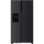 Heinner HSBS-HM513NFIMDXE++ Réfrigérateur Side-by-Side 513 L, No Frost, distributeur d'eau et de glaçons, acier inoxydable anthracite