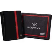 Rovicky Portefeuille vertical pour homme avec compartiment zippé -