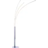Leuchtendirekt Lampadaire LED, chrome, hauteur 215 cm
