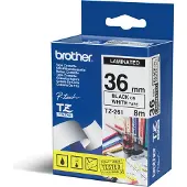 Brother TZe-261 - (36 mm) - Noir sur blanc - Ruban
