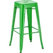 CLP Tabouret de bar Joshua en métal avec repose-pieds couleur cuivre