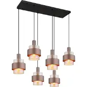 Globo Suspension Milley bronze 6 lumières