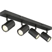 Globo Lighting Projecteur métal gris mat, 4x GU10