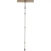 Swing King corde à grimper avec 3 boutons et 1 anneau 180 cm marron clair