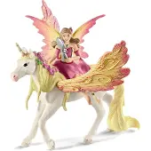 Schleich 70568 Bayala 70568 Feya avec la licorne de Pégase Figurine de jeu