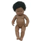 Miniland African Baby Doll 38 Cm Noir Enfants