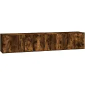 vidaXL Armoires murales TV 2 pcs. Chêne fumé 100x34,5x40 cm