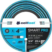 Cellfast Tuyau d'arrosage SMART PRO ATS Tuyau d'arrosage 4 couches ATS Tissu tricot flexible Résistant à la plicature UV et aux algues 20 m 3/4 pouce