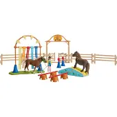Schleich Farm World Pony Agility Training Multicolore From 3 Years Enfants