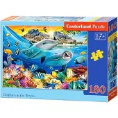 Castorland Puzzle 180 pièces Dauphins dans les tropiques 18468
