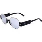 Italia Independent I I RAYMOND 0816 COMBO Acétate noir et gris 53/19/135 Lunettes de soleil unies