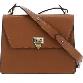 Decadent Cuir sac à épaule bandoulière sac de soirée Nadia Crossover Cognac brun