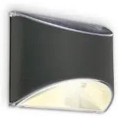 Briloner Applique murale solaire LED 100x80x50mm rectangulaire 4xLED lumière blanche chaude capteur crépusculaire IP44 anthracite lampe extérieure jardin entrée