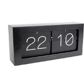 Karlsson - Horloge murale/de bureau Boxed Flip XL - Noir
