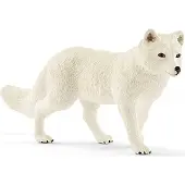 Schleich Wild Life Renard polaire, Renard polaire, Prédateur, Animal sauvage, Figurine, 3.7 cm, 14805