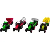 Kids Globe Tracteur avec remorque 25cm métal