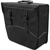Polydaun Sacoche vélo Greenlands - amovible - passepoil réfléchissant - 17 litres - préformée - gauche - noir