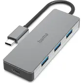 Hama - Hub - 3 x USB 3.2 Gen 2 + 1 x USB-C 3.1 Gen 2 - Desktop