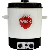 Weck Machine à cuire avec horloge, émaillée, contenu : 29,00 litres