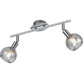 REALITY IMPORT Spot BREST chromé 2xE14x15W, verre, dimensions : 20x40x9 cm, IP20, RL