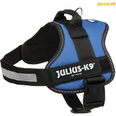 JULIUS K-9 Harnais Power, taille 0-3 (58–76 cm/40 mm), bleu