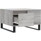 vidaXL Table basse Gris Sonoma 55x55x36,5 cm Bois composite
