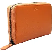 Esquire Cuir porte-monnaie Peru Zip Around Wallet Orange