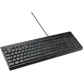 Kensington KB100 EQ, Pleine taille (100 %), Câble, Noir