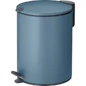 kela Panier cosmétique bleu métallisé fumé Fermeture silencieuse, hauteur 23cm, diamètre 17cm, capacité 3 litres KL-23609