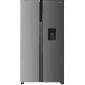 Heinner HSBS-HM529NFXWDE++ Réfrigérateur Side-by-Side 529 L, No Frost, distributeur d'eau, écran tactile, acier inoxydable