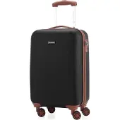 Hauptstadtkoffer Wannsee - Bagage à main trolley valise cabine valise rigide trolley avion Hardcase Caryy-On 38L,Noir