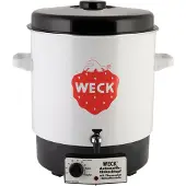 Weck Einkochautomat 29 l Ø35 cm weiß emailliert ohne Uhr mit Auslaufhahn 121409 8717127000517