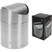 Excellent houseware Poubelle en acier inoxydable H16.5Cm