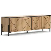 Vicco Meuble tv Hatto Chêne 156.8x50cm, Model 40523