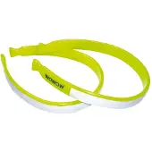 Wowow 013149 Pinces à pantalons de signalisation avec bandes réfléchissantes, jaune fluo/réflexe (1 paire)