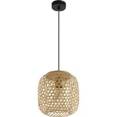 Globo Lighting Lampe suspendue en rotin Mirena Ø 23 cm