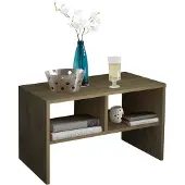 VCM Table d'appoint en bois | Table basse simple | Dimensions env. H. 40 x W. 63 x D. 30 cm | Table salon | Table basse - Nachto S