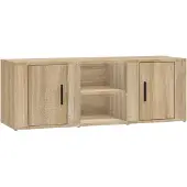 vidaXL Armoire TV Chêne Sonoma 100x31,5x35 cm Bois composite
