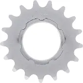 Xlc Pignon Single Speed 1/8',17 dents avec support chromé mat, argenté