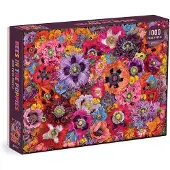 Galison Puzzle Abeilles parmi les fleurs de pavot 1000 pièces