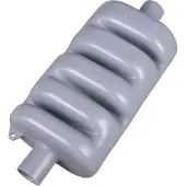 VETUS Mp40 Exhaust System Muffler Argenté 158 x 40 mm