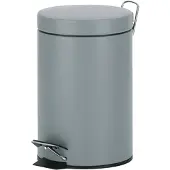 kela cosmetic bin Polino metal light grey 26cm 17cmØ 3l, 21886