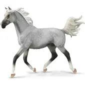 Collecta Figurine d'étalon gris halbara peinte à la main