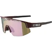 Bliz - Lunettes de soleil polyvalentes - Matrix Small Matt Burgundy Brown W Rose Multi - Bordeaux