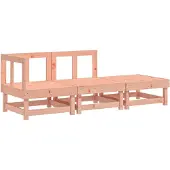vidaXL Ensemble salon de jardin 3 pièces bois massif douglas