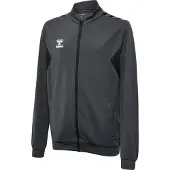 Hummel Veste de survêtement gris foncé / blanc
