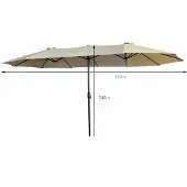 Akord Parasol De Jardin Tilia Beige 245X245X245